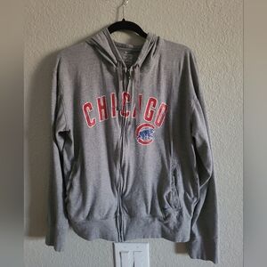 Nike Chicago Cubs Gray Hoodie Size Medium